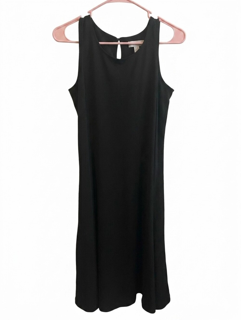 Classic Black Sleeveless Shift Dress - Elegant Everyday